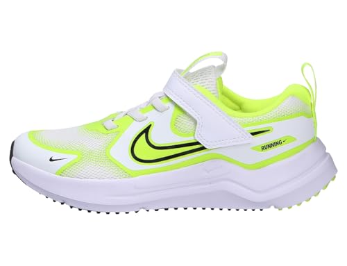 Nike Cosmic Runner Little Kids' Shoes (HM4400-106, White/Volt/Black)2
