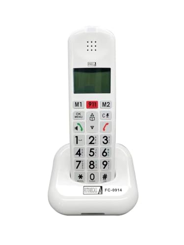 Teléfono Inalámbrico con Botones Grandes y Identificador de Llamadas miniatura 1