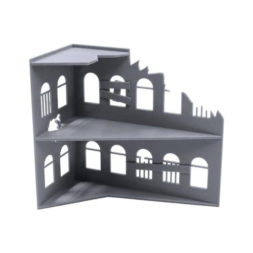Terrain bâtiment en ruine 28mm pour bloquer les lignes de vue wargame