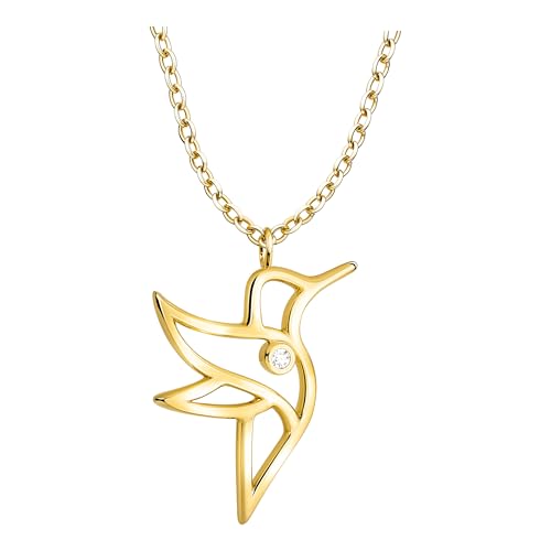 Collier colibri en argent 925 et zircon pour un style quotidien