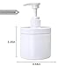 Cosywell Pump Bottle Dispenser Plastic Pump Bottles Refillable Bottles Wide Mouth Jar Style Empty Pump Bottles Bathroom Shower Containers for Lotion Shampoo Conditioner (White, 2X 500ml)