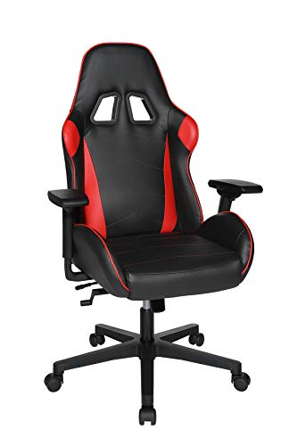 Topstar Speed Chair 2 Bürodrehstuhl, Gamingstuhl, Chefsessel, Kunstleder, rot/schwarz Topstar Speed Chair 2 Bürodrehstuhl, Gamingstuhl, Chefsessel, Kunstleder, rot/schwarz