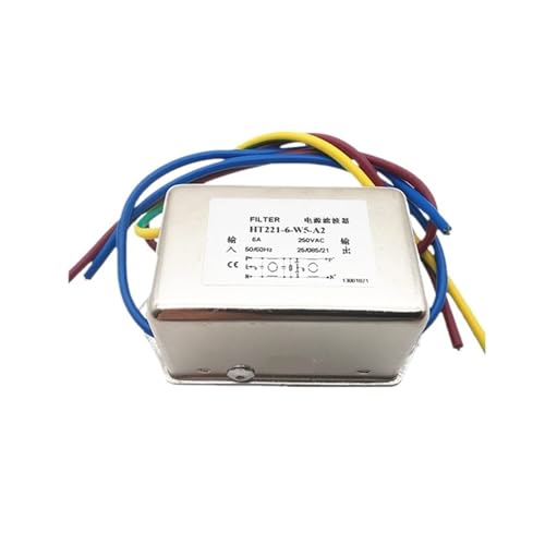 Filtro monofásico HT221-6-W5-A2 de 6A ideal para mejorar la señal de audio en estudios