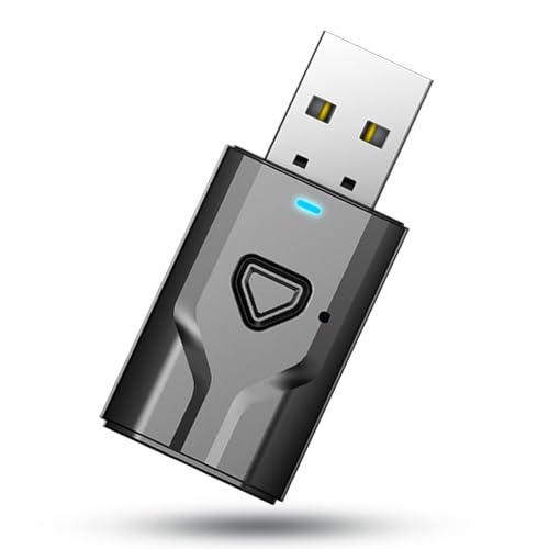 Adaptador Bluetooth USB 5.0 para TV, Receptor y Transmisor de Audio Portátil con Jack 3.5mm, Emisor para PC, Coche, Estéreo, Altavoces, Manos Libres y Música Inalámbrica