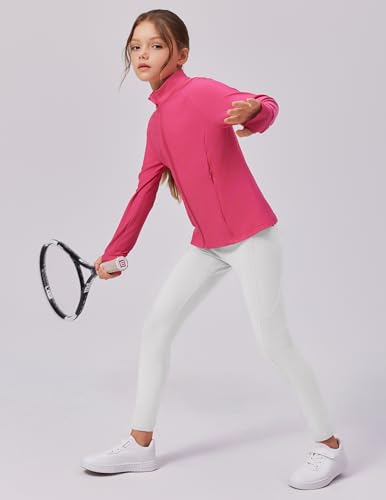 Zaclotre Leggings femininas forradas com lã quente para corrida de inverno para crianças, calças de