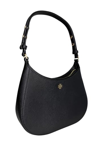 Image of Tory Burch Women's Emerson Zip Shoulder Bag (Black)