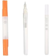 Mikikit 3pcs Refillable Paint Markers Empty Paint Pens for Artwork Drawing Office Use Dual Tip Or...