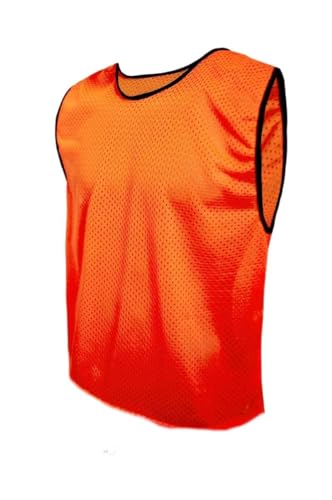 SPORTSBIBS Petos de Fútbol - Camisetas Respirables de Entrenamiento, Chaleco Deportivo para Las Mujeres, los Hombres, los jóvenes y los Mayores, Muchos tamaños y 11 Colores, Trikots sin Logo