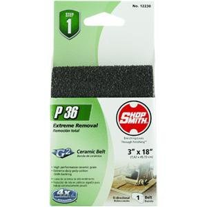 Shopsmith 18 in. L x 3 in. W Ceramic Sanding Belt 36 Grit Coarse 1 pc.