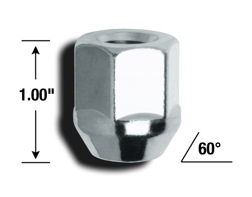 Image of Gorilla Automotive 90027B Acorn Bulge Open End Lug Nuts (12mm x 1.25 Thread Size)
