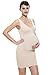 Franato Womens Maternity Casual Stretch Slip Dress Pregnancy Bodycon Dress Small Beige