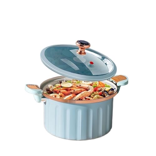 Olla a presión de hierro fundido esmaltado 4.41 lb miniatura 2