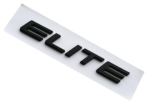 Image of 1x Rear Elite Emblem Car Badge Logo Replacement for 2020-2022 Car 08F20-THR-100G (Glossy Black)