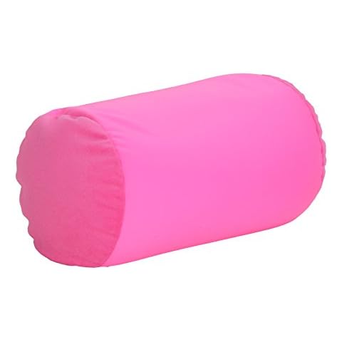 Deluxe Comfort Mooshi Squish Microbead Bed Pillow, 14" x 7" - Airy Squishy Soft Microbeads - Eighteen Fun Bubbly Colors To Choose From - Cuddly And Fun Dormroom Accessory - Bed Pillow, Hot Pink Cover
