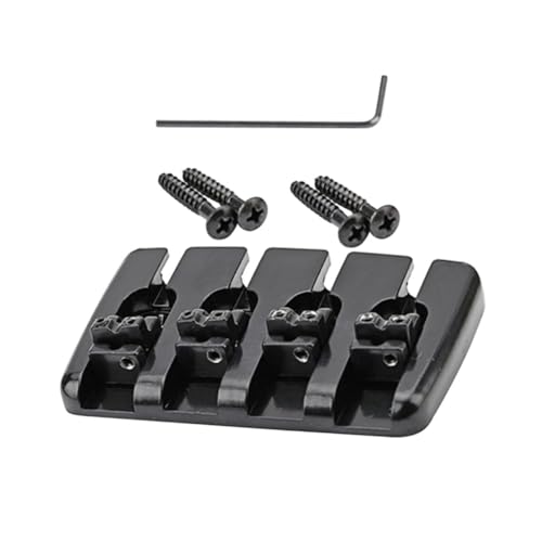 Chevalet de basse noir Gatuida selle de pont robuste accessoire guitare electrique performance