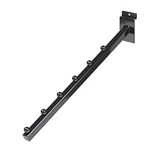 Only Hangers 6 Ball Slatwall Waterfall Faceout - Black Finish
