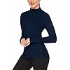 COOrun-Women-Workout-Jacket-Warm-Up-Jackets-Running-Zipper-Track-Tops-Thumb-Holes-Activewear-S-XXL COOrun Ladies Track Jackets Full Zip Up Sports Coat Slim Fitted Workout Jacket Thumb Hole Zipper Track Tops