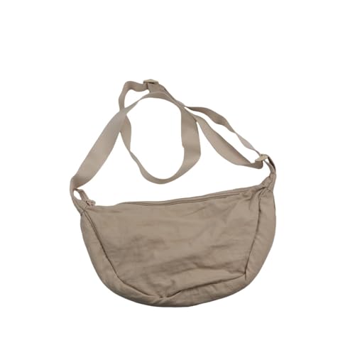 Women Crescent Pouch Shoulder Bag, Canvas Crossbody Bag Large Capacity Handbag Underarm Bag Travel Sling Bag
