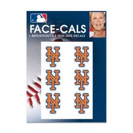 Tatouages visage MLB New York Mets WinCraft autocollants maquillage sport