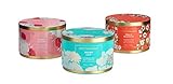 Simply Indulgent 3 Piece Fragranced Candle Set Made with Essential Oils and Soy Wax -Each CandLe con