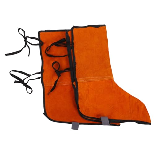 MUCKLILY Welder Boot Covers Men's Welding Foot Protectors Non-slip Heat-resistant Breathable Easy to Wear Remove Welding Spats Random