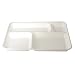 USOBIO Vassoi monouso 4 Scomparti in polpa di cellulosa 37x27cm - BIODEGRADABILI e COMPOSTABILI - Pack 20pz