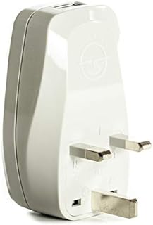 OREI 3 in 1 UK Travel Adapter Plug with USB and Surge Protection - Grounded Type G - Great Britain, Hong Kong, Singapore & More