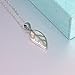 CiNily White Opal Leaf Pendant Necklace for Women Silver Plated Jewelry Gift 1 1/4