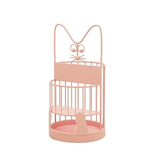 GYRAZXS Umbrella Rack Stand Metal, Crutch Stand Rack, Walking Stick Holder, Umbrella Stand Indoor, Umbrella Stand Holder with Drip Tray (Pink 25cm)