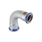 geberit mapress c-stahl t-stück  Geberit Mapress Edelstahl Gas 90 Degree Elbow D 22 (Stahl cr-ni-mo) 34002