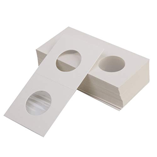 Tenlacum Paquete de 50 moneda de cartón de 2 x 2 para soporte de almacenamiento de 31,5 mm Cover