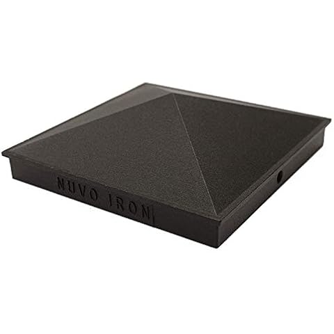 Nuvo Iron PCP03 Pyramid Post Cap, 5 1/2" x 5 1/2", Black Cover