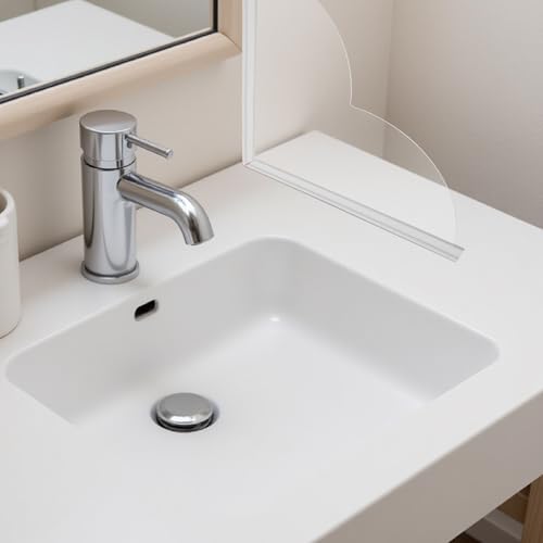 Protection d'angle de douche 4 pièces : la solution contre les débordements de lavabo