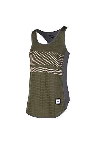 Mizuno Tokyo Tank Beetle-Shade XXL : débardeur de running respirant pour homme grand