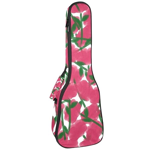 JRHEJTHH Durable Ukulele Bag Water Resistent Ukulele Case with Adjustable Shoulders for 21 23 24 inch Thick Padding Watercolor Flower - Les Beatles, Paul McCartney, John Lennon, RIngo Starr, George Harrison JRHEJTHH Durable Ukulele Bag Water Resistent Ukulele Case with Adjustable Shoulders for 21 23 24 inch Thick Padding Watercolor Flower