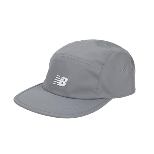 New Balance Adult Unisex Slate Lightweight 5-Panel Camper Adjustable Flat Bill Running Hat