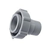 Zeizafa 1.5" Swimming Pool Hose Drain Fitting Connector, Plastic, Grey, Pool Connector, 1 Pack - Image 9