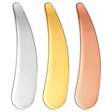 Metal Makeup Spatulas Mini, 3 Pcs 304 Stainless Steel Cosmet...