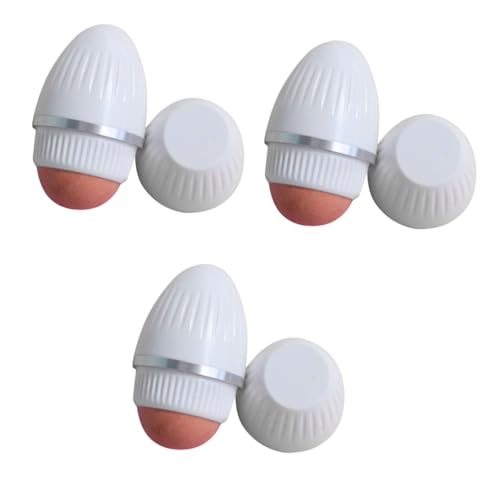 Outanaya 3pcs Facial Oil Absorbing Roller Volcanic Stone Portable Oil Control Tool for Oily Skin Reduces Shine and Minimizes Pores Travel-friendly Beauty Essential