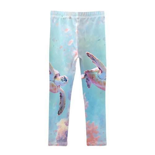 Toddler Girls Leggings Printed Yoga Pants Leggings Marine Turtle for Kids2