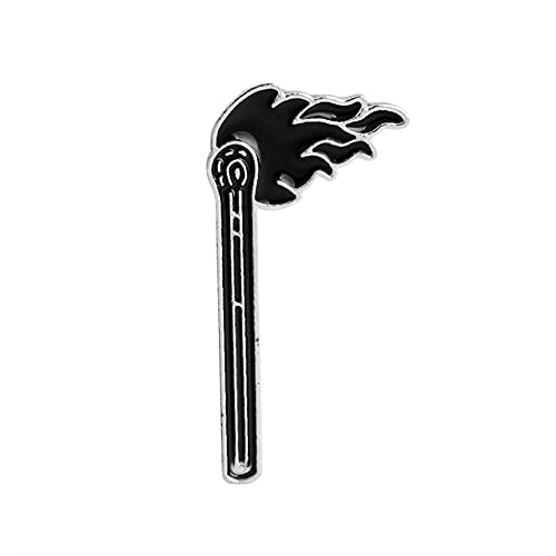 Pin's en émail origami en forme de cœur cercueil science chimique toile d'araignée allumettes en forme de rose couteau et épinglette dessin animé Cover