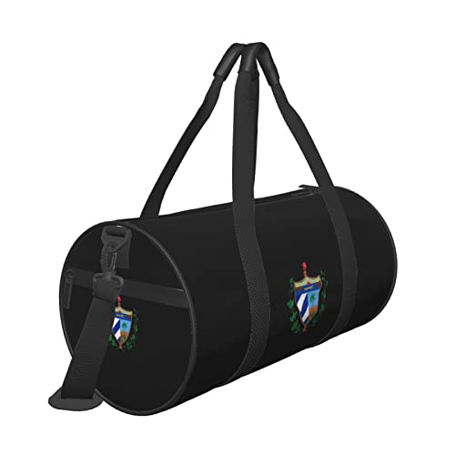 Cuban Coat of Arms Convertible Garment Bag with Shoulder Strap, Carry on Garment Duffel Bag for Men Women - Rolling Foldable for Travel Luggage Bags (Black)4