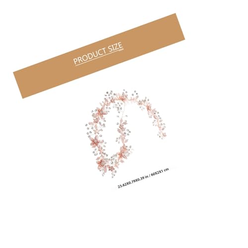 Ceinture fleur boheme en strass or rose accessoire elegant pour fetes et demoiselle d'honneur - 2