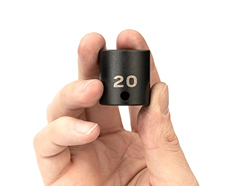 Image of TEKTON 3 /8 Inch Drive x 20 mm Shallow 6-Point Impact Socket | SID12120
