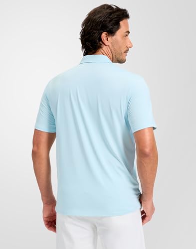 Image of Obla Mens Golf Shirt Short Sleeve Dry Fit Moisture Wicking Performance Athletic Casual Work Collared Polo Shirts for Men