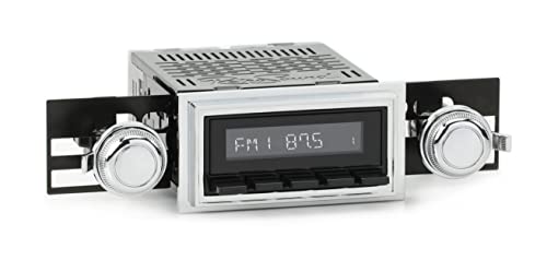 Retro Manufacturing Laguna Radio with Black Face, 03P-73P Knobs, and Vintage Overlay LAB-M1-126-03P-73P-SCP