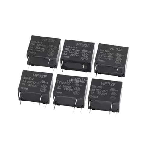 Relais HF32F-005-ZS3 3A haute sensibilité avec 5 broches miniatures - 10 unités