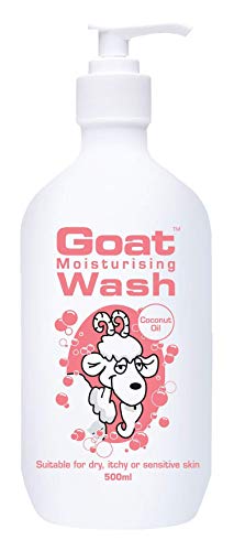 Goat Natural Goat Moisturizing Body Wash 16.9 oz Original, Lemon Myrtle, Oatmeal, Argan Oil, Coconut, and Manuka Honey Varieties (Coconut Oil (1 Pack), 1 Count)