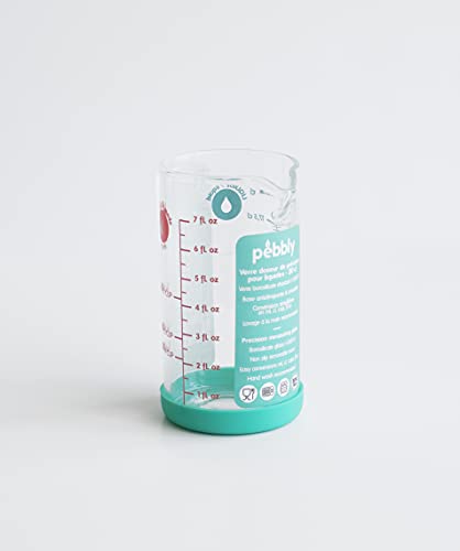 Pebbly, Precision Glass Measuring Cup, 200ml, with Non-Slip Silicone Base and Pouring spout - Image 4