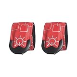 MCAOAL 2 pulseras de luz LED reflectantes, recargables, luminosas, para correr, para deportes al aire libre, fiestas
